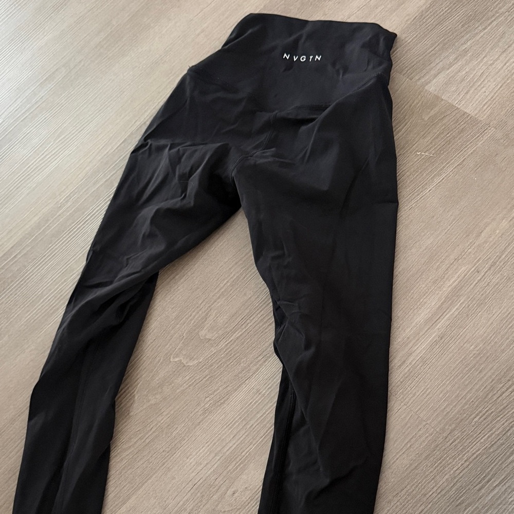 NVGTN Jet Black High-Waisted Leggings
